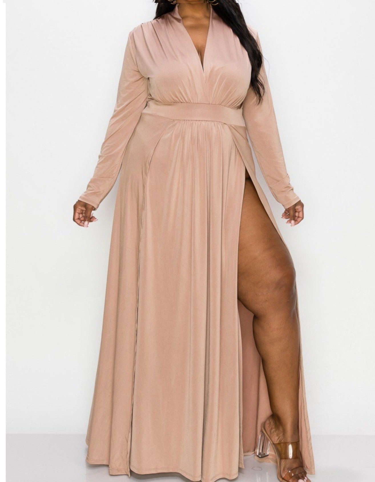 Don't Make Me Mocha Dress - Sheer Sheek Modest Boutique