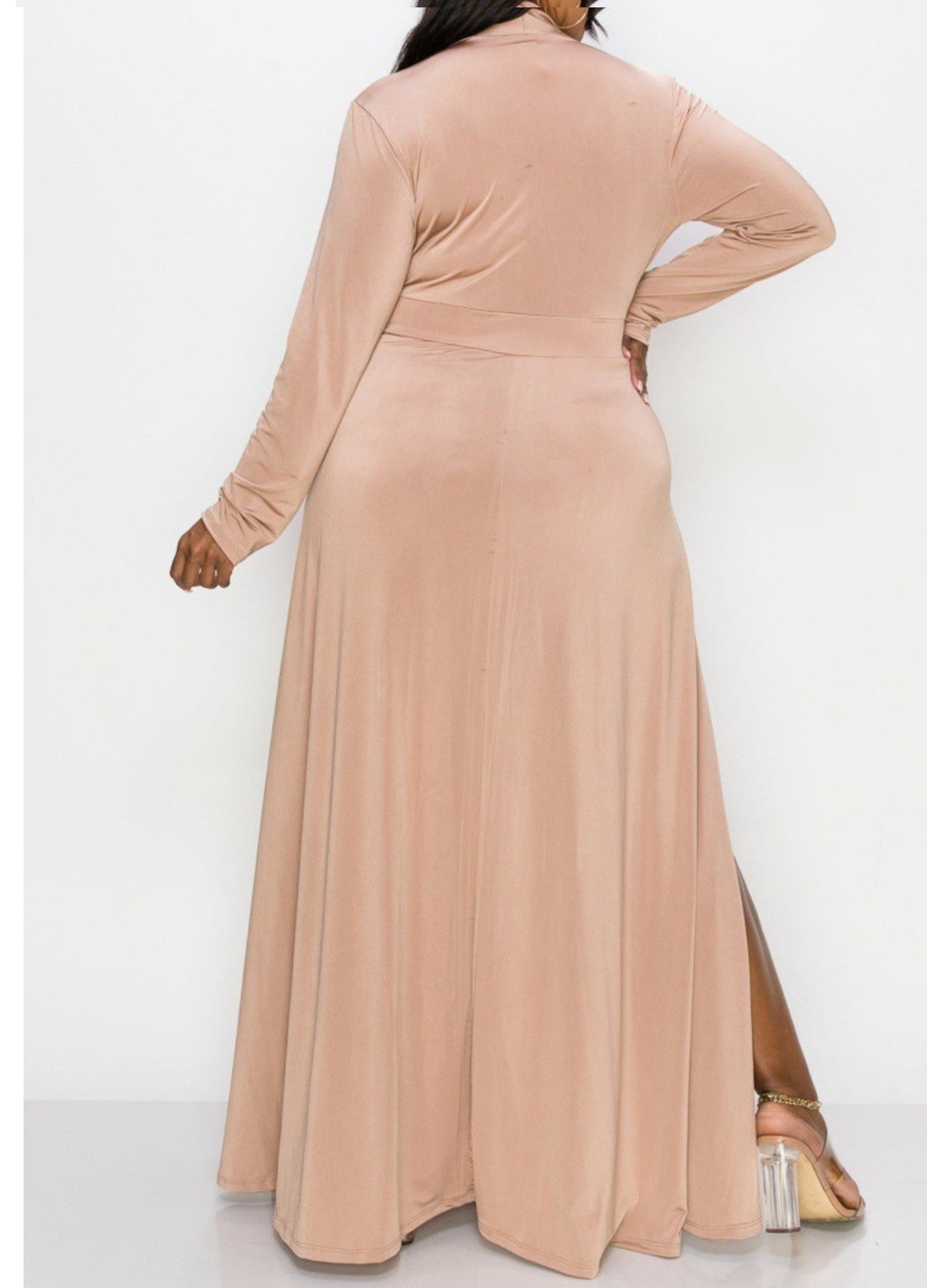 Don't Make Me Mocha Dress - Sheer Sheek Modest Boutique