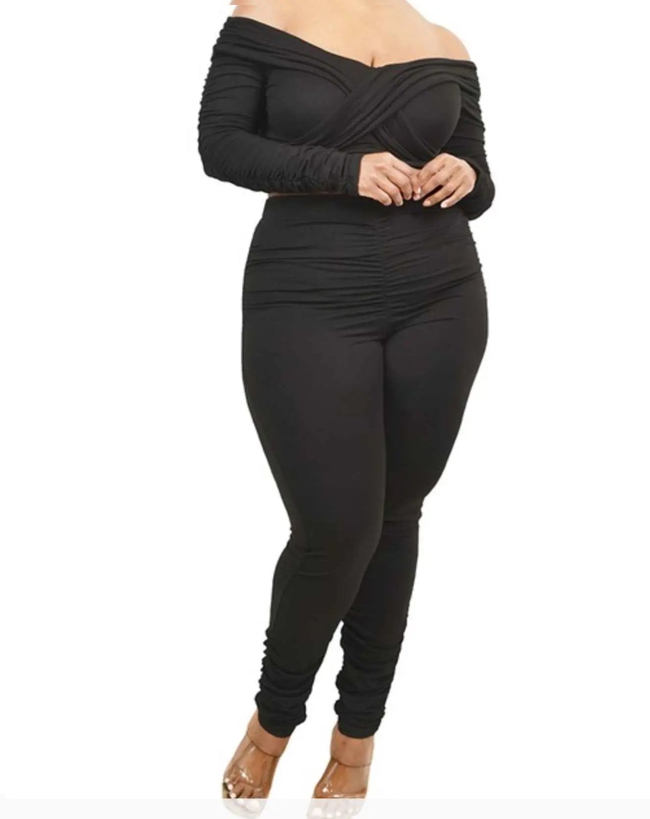 Sexy Twist Top and Pants Set - Sheer Sheek Modest Boutique